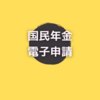 国民年金の電子申請が超簡単だった