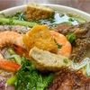 *初めて食べるタイ風スープのベトナム米麺ヌードル【bún thái】ブンタイ*