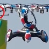 万博の目玉「空飛ぶ車　プロペラ破損」
