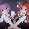 【MMD静画】練習室でポーズ（お宮式陽炎＆不知火）【MMD艦これ】