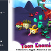 Toon Enemies Pack　チビキャラで可愛いローポリエネミー10種類！トゥーン系3Dキャラパック