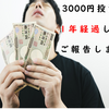 【実録】月々3000円投資生活　1年経過報告