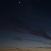 12月３日　夕方の月＆金星