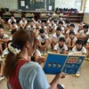 ２学期　読み聞かせ、給食、陸上練習スタート