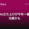 note立ち上げが今年一番の功績かも