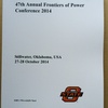 エネルギー関連 国際会議録新刊案内: 47th Annual Frontiers of Power Conference 2014  (Proceedings) ご注文受付 (販売)