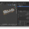 Blender 2.8でテキスト（日本語）を立体にしてA-Frameで表示する 🩹