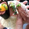 ３貫千円、２貫千円の、飛騨牛のお寿司。高い？でも食べたい。飛騨こって牛