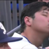 大谷翔平が、試合中スヤスヤ居眠りしてたスクープ写真。