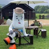 He is Hakuba village mascot "Victoire Cheval Blanc MURAO III"