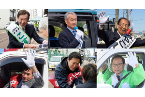 2025上越市長選　あす投票　6人が最後の訴えへ