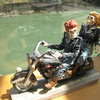 石山寺から琵琶湖へ　ライダーズカフェMMとガンダムマンホール　