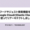 ワードサジェスト検索機能をGoogle CloudとElastic Cloudを使ってリアーキテクトしました