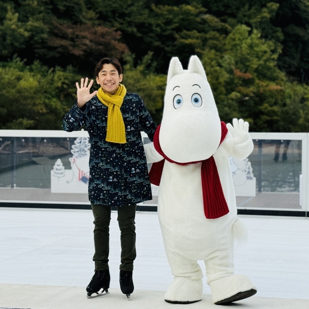 織田信成さんが点灯式に登場！ムーミンバレーパークの「ムーミン谷のクリスマス」