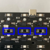 キーボードの修理：NeoPixel RGB LED SK6812MINI-Eのパターンを剥がした編