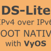 ZOOT NATIVE & VyOSでDS-Lite (IPv4 over IPv6) インターネット接続する