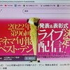 【ライブ配信】「2022年キネマ旬報ベスト・テン」発表＆表彰式（2月1日19：00～）。