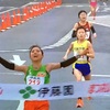 優勝は野田真理耶！2位に小林舞妃留。3位に谷本七星。第45回まつえレディースハーフマラソン☆20240411