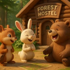 森のホステルで、こんにちは