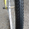 自転車タイヤ交換　新しいタイヤは良いですね