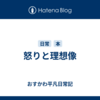 怒りと理想像