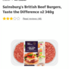 Sainsbury'sのハンバーグ！美味しくてびっくり！