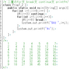 Java: 二重のfor文 、break文、 continue文 、printf