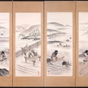 企画展］☆『蝦夷風俗十二ヶ月屏風』を読む クローズアップ展示1
