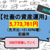 【アラサー社畜の投資Part17】手取り20万円の社畜が金融資産1,000万円を目指す【2021年8月】