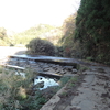 入日の洗い越し・入日渡の滝・笠間緒川線旧道のレア標識