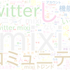 　Twitterキーワード[mixi]　03/24_12:04から60分のつぶやき雲