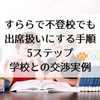 すららで不登校でも出席扱いにする手順5ステップ！学校との交渉実例