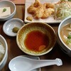 やよい軒の限定メニューとり天とだんご汁の定食をたべてみた。