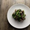 砂肝と菜の花のアンチョビ炒め