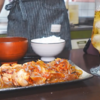玉ねぎたっぷり鶏ももの生姜焼き定食｜約430円