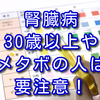 最近はメタボや高齢化が原因で腎臓病になるケースが増えている？予防法は？