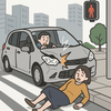 四ツ谷駅前で軽自動車が歩行者にはねる事故　女性けが