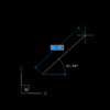 BricsCAD 直線の作図(ダイナミック入力、相対座標入力)