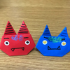 【手作り】easyにおりがみで鬼を作ってみた　　　＃１３節分の豆いれと優しい鬼