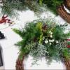 ようやくクリスマスリース作リ★瓶にポリゴナム