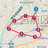 日なたの乾いた路面を探して走った７．６ｋｍジョグと娘夫婦との昼食会