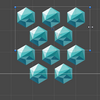 【Unity】uGUI で六角形のタイル状に UI を整列できる「HexGridLayout.cs」紹介