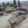 地震の爪痕残る、阿蘇神社