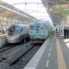 運転見合わせの中　JR四国113系電車は