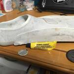 スーパーミューが破れたので自分で直してみた【スーパーミュー、ゴムフィン、GULL、ガルフィン、ミューフィン、修理、踵の破れ、接着剤、パンク修理】
