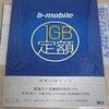 b-mobile Fair 1GB/30日SIMを購入