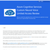 Azure Custom neural VoiceをUnityで動かす