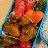 昨日のから揚げリメイクの甘酢あんかけ弁当