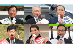 2025上越市長選　史上最多の6人が立候補届け出　街頭で第一声