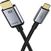 4K USB C HDMI 変換 ケーブル Type C HDMI アダプタ, CABLETIME Thunderbolt 3 USB C to HDMI 高解像度 アダプター 1.8M, iPad Pro / Surface Go / Arrows Tab F-02 / MacBook &MacBook Pro&Air / Dell XPS / HP Zbook / 東芝dynabook / Galaxy(S8/S9/S10)/ HUAWEI P30 Pro P20/ HTC U11など USB-C H